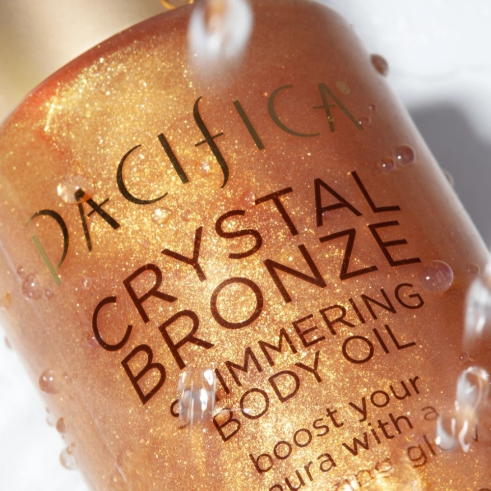 Pacifica Crystal Bronse Shimmering Body Oil - NEW